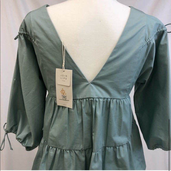 RARE Zara Tiered Ruffle Poplin Blouse - Picture 3 of 3